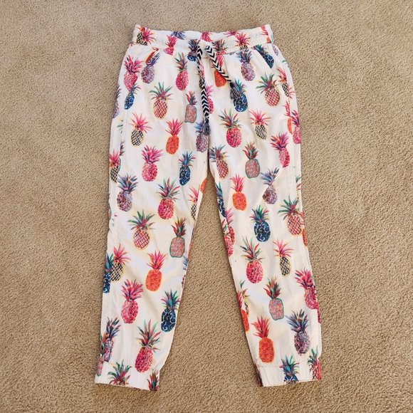 NWOT J. Crew Seaside Pants in Ratti Painted Pineapple SUMMER - Picture 1 of 12